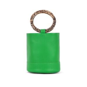 New with defect SIMON MILLER Bonsai Bucket Ring Top-handle Bag In Green